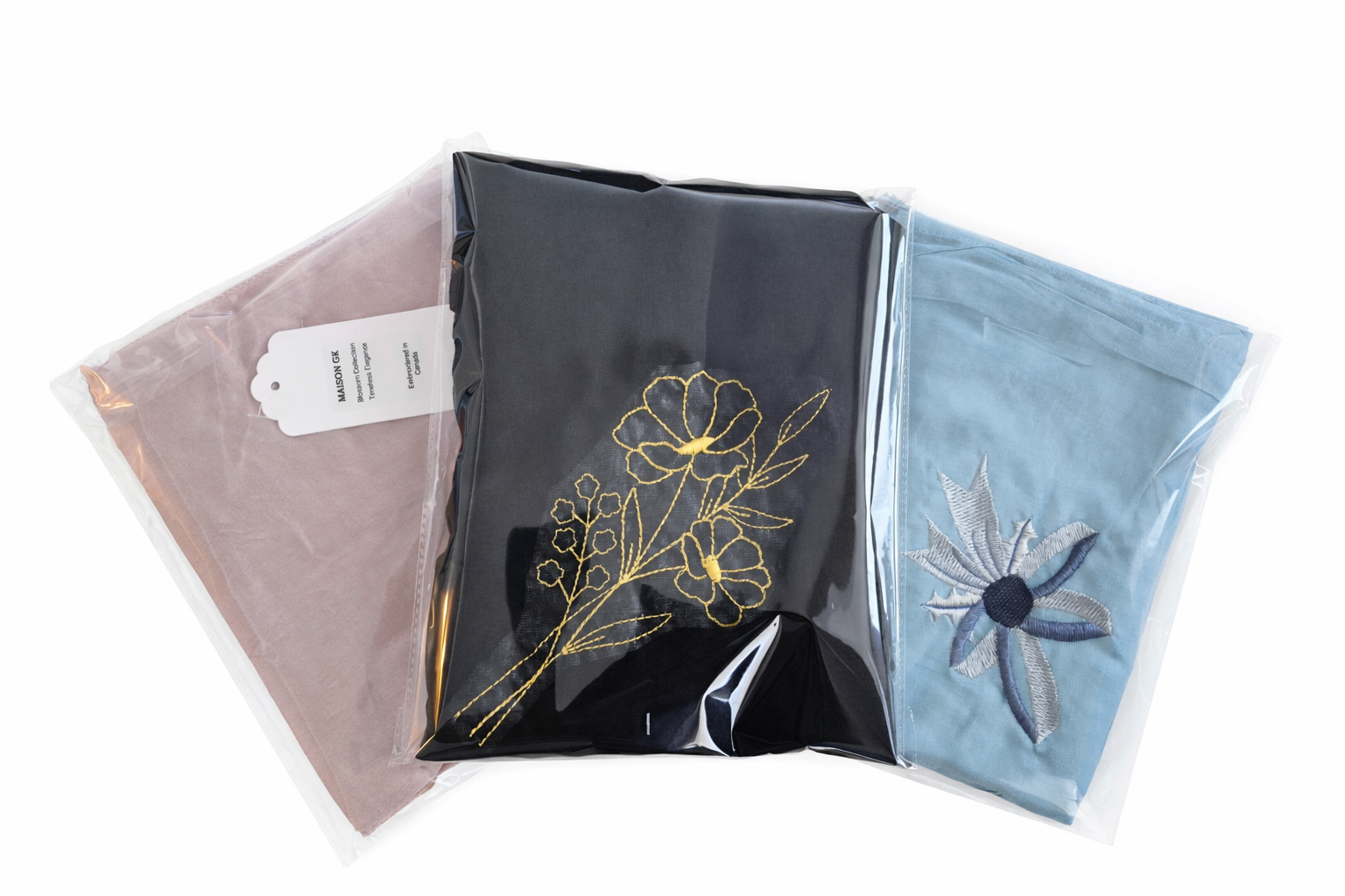 Maison GK Embroidered Scarf – Blossom Collection