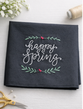 Maison GK Embroidered Bandana – Happy Spring