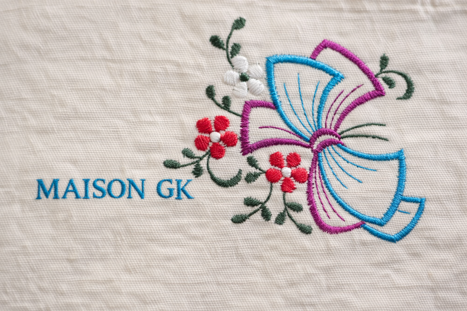 Maison GK Embroidered Tote Bag