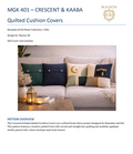 Crescent & Kaaba Quilted Cushion Cover Pattern – Ramadan & Eid Edition